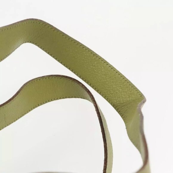 GUCCI Bamboo Backpack Suede Green Gold main image 9